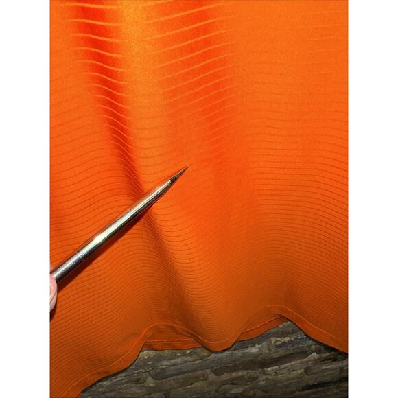 Auburn Tigers Men’s L Orange Divots Performance Polo Shirt Textured Stripe Logo - Picture 7 of 11